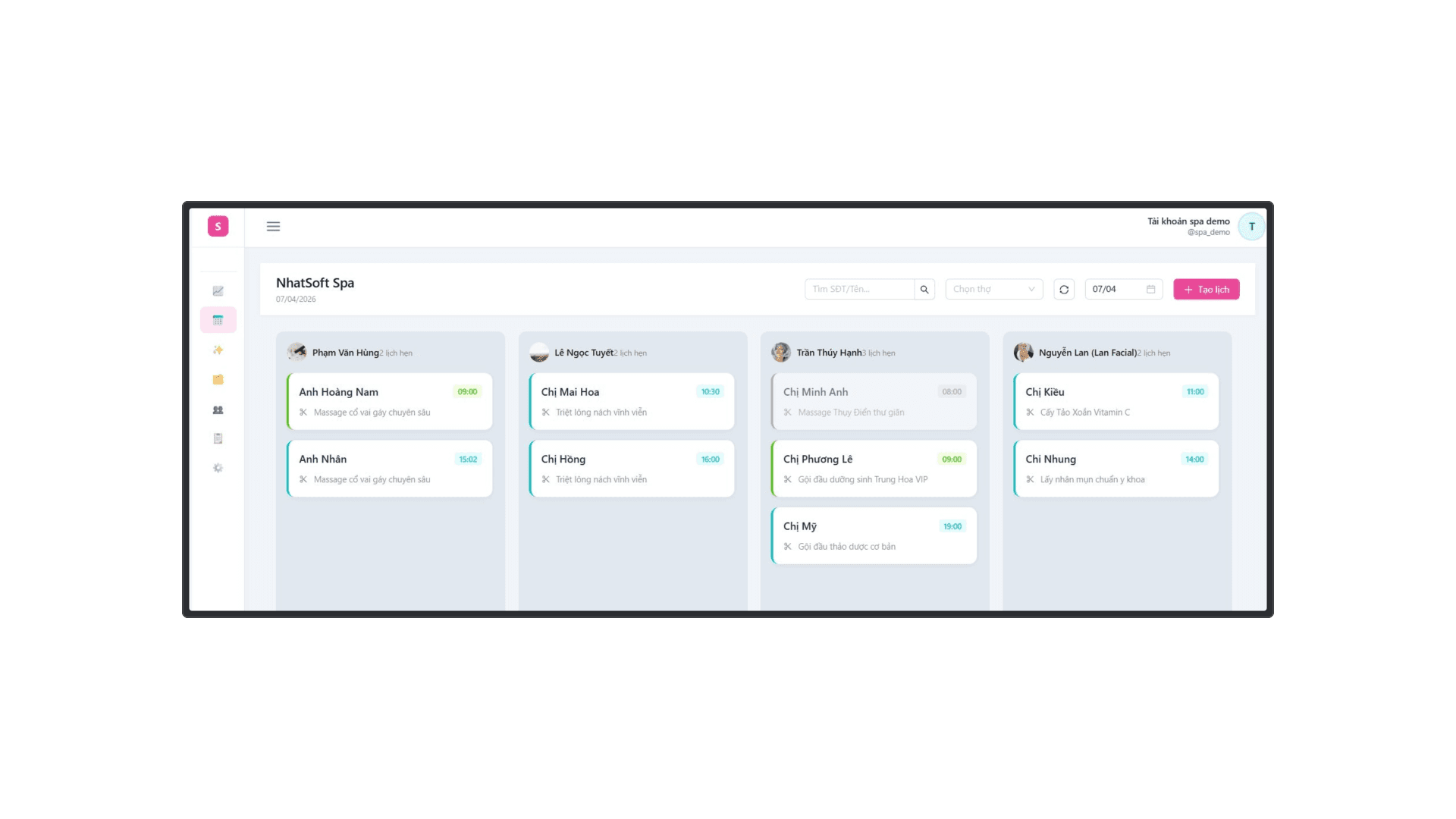 Lưới Lịch Hẹn Thông Minh