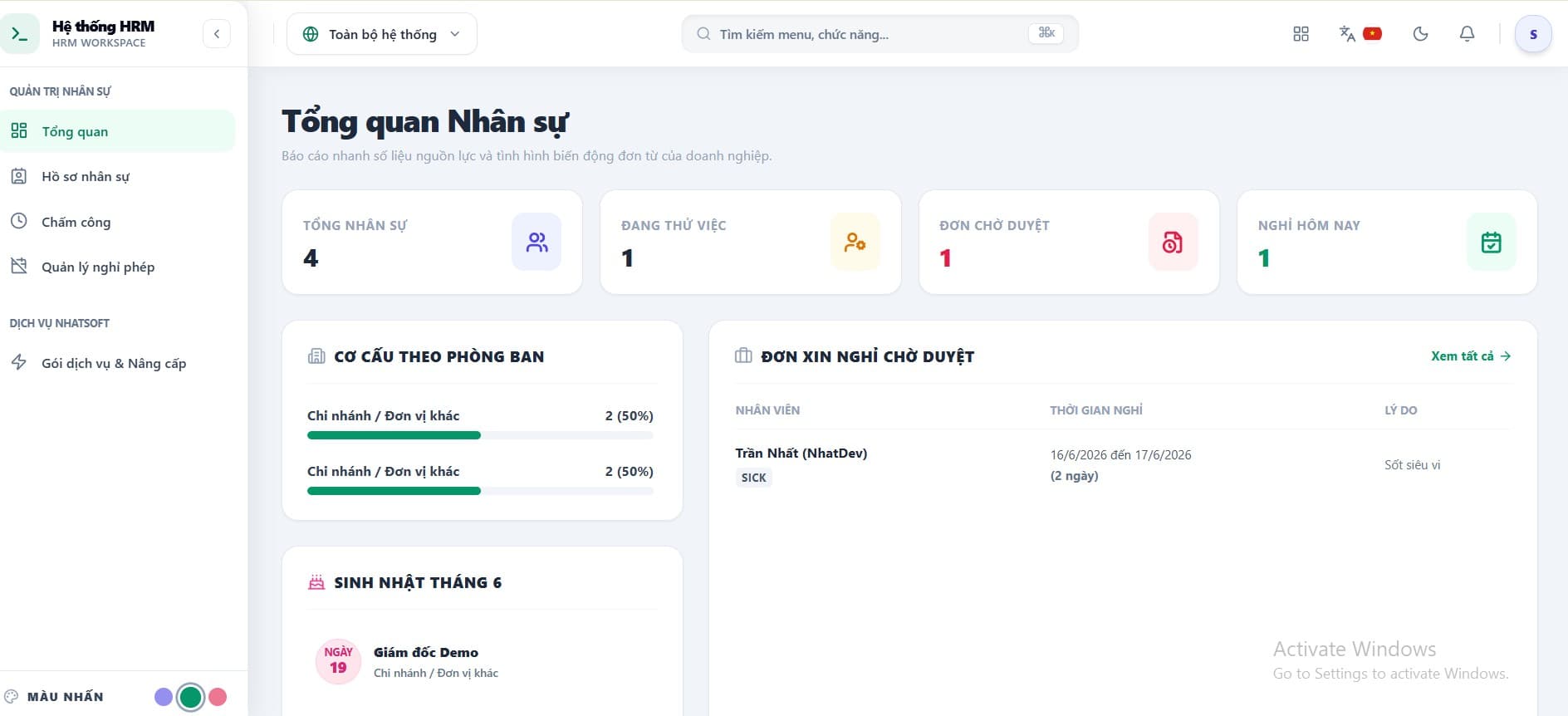 Quản lý hồ sơ nhân viên